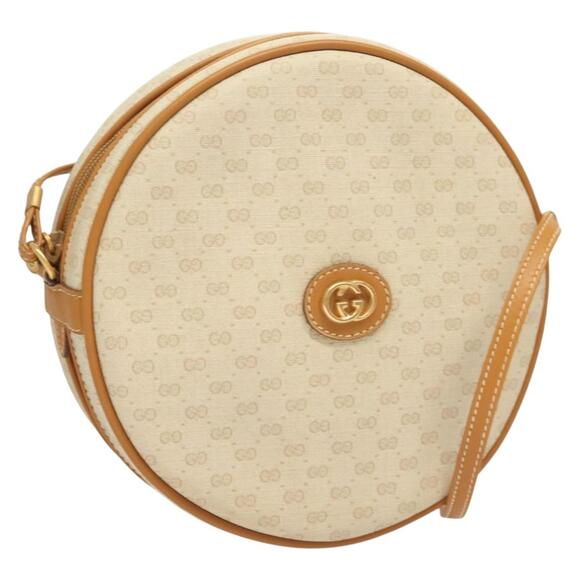 GUCCI Micro GG Supreme Shoulder Bag Pvc Beige Gold 007 115 007 115 - Picture 1 of 16